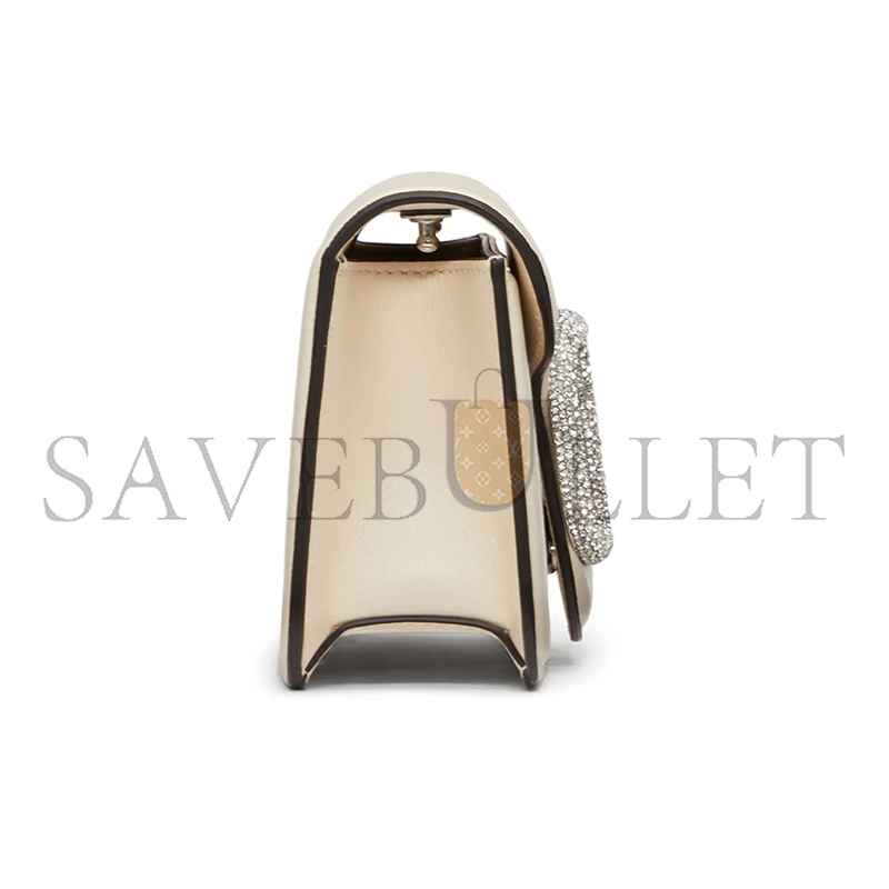 Va1e*ntin0 locÒ small shoulder bag in light ivory white 1w2b0k53knt (19*10.5*5cm)